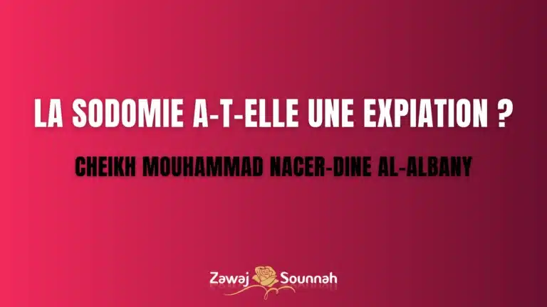 Lire la suite à propos de l’article La sodomie a-t-elle une expiation ?