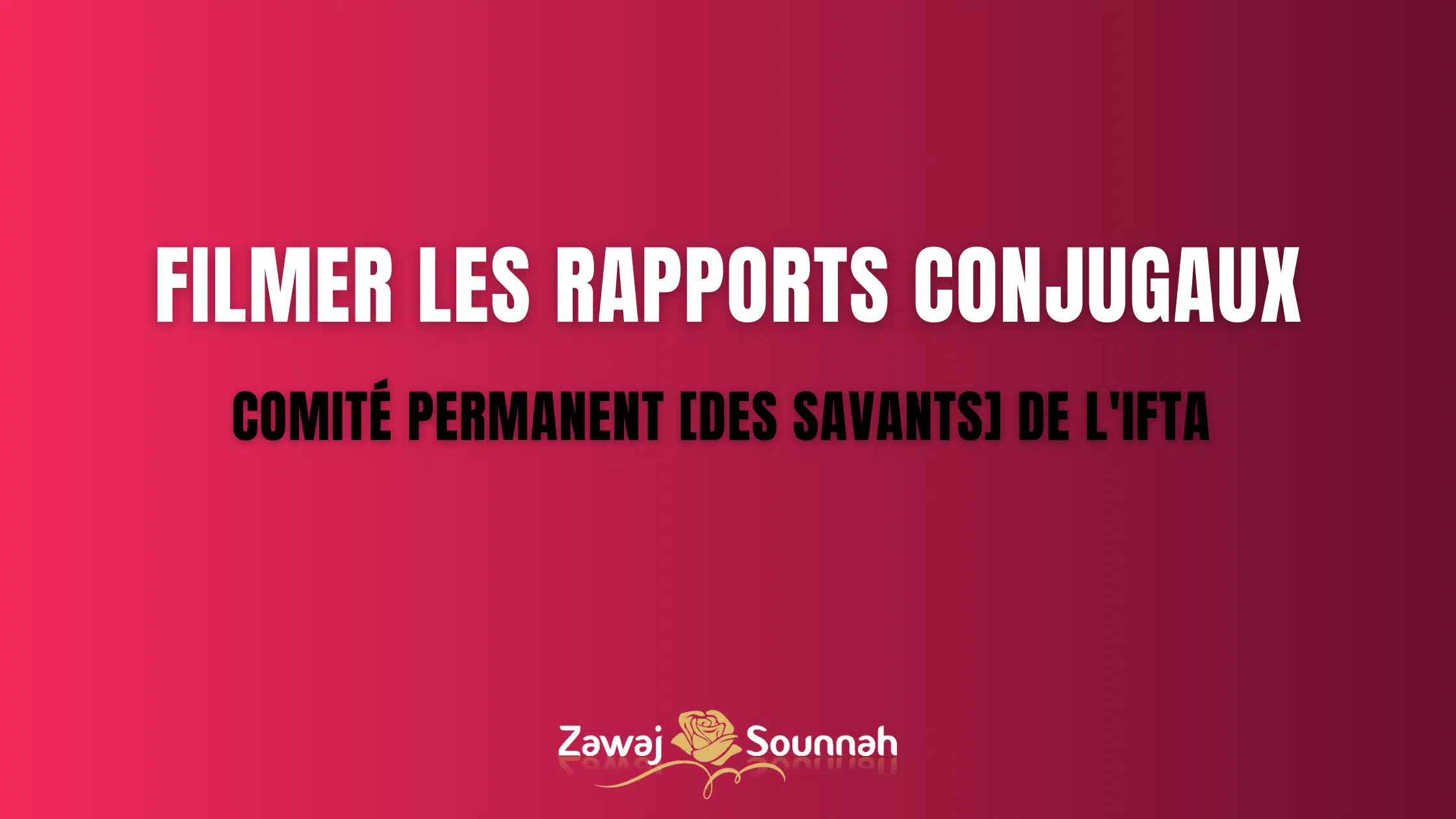 You are currently viewing Filmer les rapports conjugaux