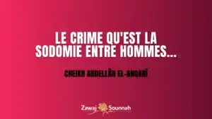 Lire la suite à propos de l’article Le crime qu’est la sodomie entre hommes…