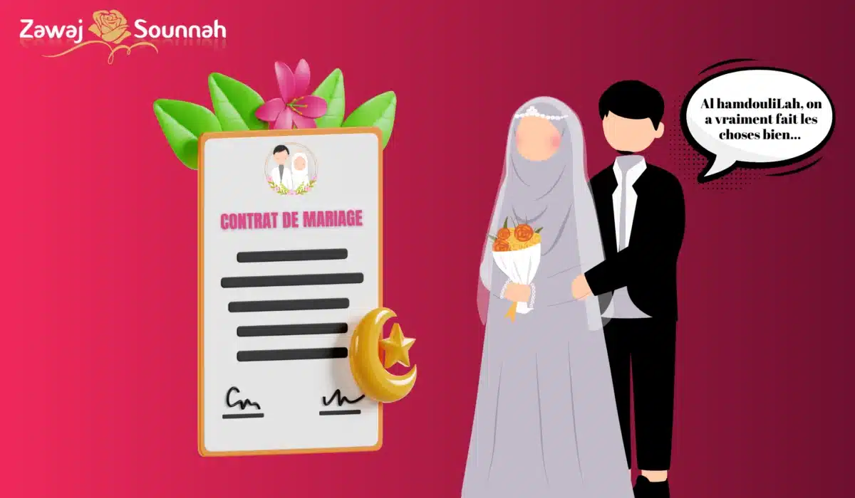 Contrat de mariage Zawaj Sounnah