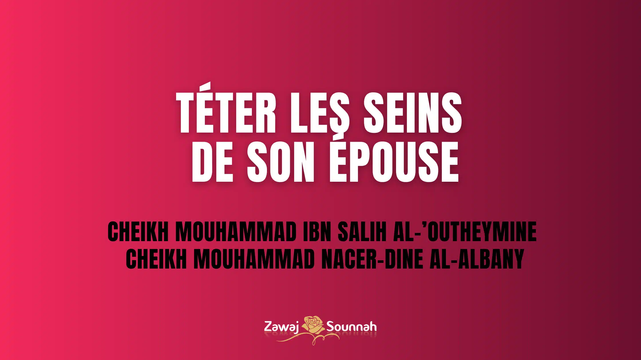 Zawaj Sounnah téter seins épouse